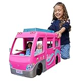 Barbie Super Abenteuer-Camper Fahrzeug, mit 7 Spielbereichen, inkl. Pool und...