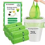 120 Biologisch abbaubare Müllbeutel 20L, kleine Lebensmittelabfallbeutel,...