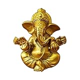 OTKARXUS Hindu-goldene Lord Ganesha-Statuen, 1 x Mini-indische...