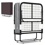 ISOSIL Klappbett 90x200cm Gästebett Klappbarer mit 13CM Schaumstoffmatratze...