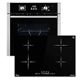 Autarkes Herdset: 60cm Einbaubackofen BO8805SS + 77cm Induktionskochfeld...