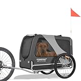 DOGGYHUT® Premium XL Hundefahrradanhänger bis 45 kg Fahrradanhänger für...