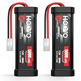 HOOVO 7,2 V NiMH Akku 5000mAh 6 Zellen RC Battery/Batterie für RC Car Autos...