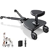 BugyKido Buggy Board mit Vergrößertem Sitz, Trittbrett für Kinderwagen...