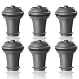 Vacu Vin Weinpumpe Vakuum Stopper Set - Grau - Weinflaschenverschluss mit...