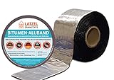 Bitumen Aluband Reparaturband Dichtband Farbe Aluminium 300 mm - Rolle 10 Meter