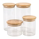 SUPERBUTELKI.PL Elegantes und modernes Glas, Gewürzdose - Aufbewahrung für...