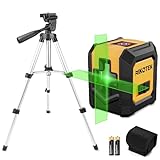 Kreuzlinienlaser mit Stativ, NIKOTEK Laser Wasserwaage (Vertikale/Horizontale...