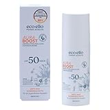 eco elio Gesichts-Sonnencreme LSF 50 – 50 ml | Aura Boost Reiseformat |...