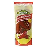 Feinkost Dittmann Rote Pfefferonen - Rote Paprikafrucht aus Griechenland - 250g...