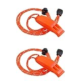 ZOKJSW 2 pcs Notfallpfeife Sicherheitspfeifen signalpfeife bis zu 4000 Hz mit...