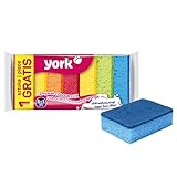 York Prestige Scheuerschwamm Colour LUX 6+1 Stück Gratis, viele Farben,...