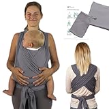 MAMMACITA® Tragetuch von Hebamme - Elastisches Babytragetuch Neugeborene ab...