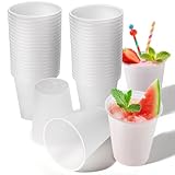 sturiz 40 Stück Mehrwegbecher Plastikbecher Mehrweg Hartplastik Becher Plastik...