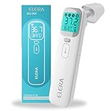ELERA Fieberthermometer Ohr, Fieberthermometer Kontaktlos mit Vier Messmodi und...