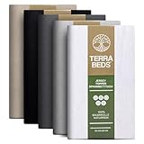 Terra Beds Premium Topper Spannbettlaken 180x200 cm - 200x200cm 160g/m2-100%...