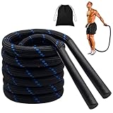 IWTBNOA Schweres Springseil, 1.2kg Battle Jump Rope, Gewichtete Springseil für...