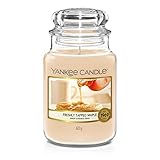 Yankee Candle Freshly Tapped Maple Duftkerze, Glas, Beige, 10.7 cm, Groß