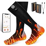 Beheizbare Socken mit APP-Steuerung 5V 8000mAh Fußwärmer Warme Socken Damen...