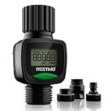 RESTMO Wasserzähler, Wasserdurchflussmesser mit hohe Messgenauigkeit, Messung...