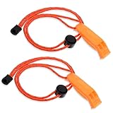 2 Stück Pfeife Trillerpfeife Sportpfeifen Trillerpfeife Laut Notfall...