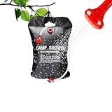 Umllpet Solardusche Outdoor, 20L/5 Gallonen Solar Duschtasche Tragbare Solar...