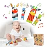 Surplex Baby Rasseln Greiflinge, Babyspielzeug Puppen - Handgelenk Rassel und...