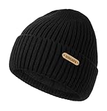 Wmcaps Kinder Wintermütze, Mütze mit Warmem Fleecefutter, Bequeme Strickmütze...