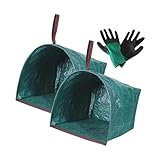 KESOTO 2 Stück Kehrschaufel Gartensäcke Zum Sammeln von Blättern, Tragbar,...