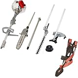 IKRA Gartenpflege Set Multitool IBKH 52-1 Benzin 4in1: Freischneider...