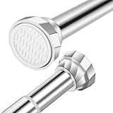 Silber Duschvorhangstange ohne Bohren aus Edelstahl Einstellbar...