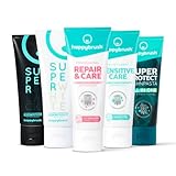 happybrush Natürliche & Vegane Zahnpasta Mix-Pack - Natürliche Zahncreme für...