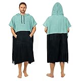 Zingtto Surf-Poncho, Extra Großer, Dicker Handtuch-Poncho für Männer und...