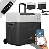 Arebos Kompressor Kühlbox mit Rollen 47L Elektrische Gefrierbox mit APP &...