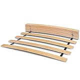 WOODRAM Rollrost 80x200 cm für Bett - Hochwertiger Rolllattenrost 17 Gebogene...