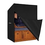 Dokon Strandkorb Schutzhülle mit Belüftungsöffnungen, Strandkorbhülle...