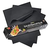 Amazeable® Dauerbackfolie für Backofen und Grill 3er Set langlebig bis 260°C...