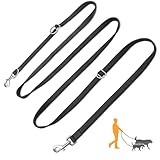 PETCOOZ Hundeleine 3 M Verstellbare Schleppleine mit 2 Karabiner, Führleine...