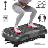 HomeFitnessCode Vibrationsplatte mit Bluetooth - Vibrationsgerät Zuhause mit 99...