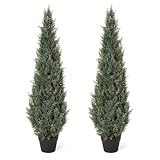 Litake Künstliche Zeder Pflanze 90cm Kunstpflanze Zedernbaum,Grüne...