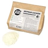 IchbinPUR - Seifenflocken aus Weißer Olivenölseife 1kg, für Hand- und...