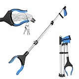 GROFIS 110cm Greifzange für Senioren Stabil, Faltbare Müllzange aus Aluminium,...