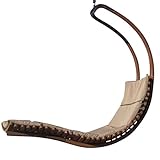 Design Hängeliege NAVASSA-SEAT aus Holz Lärche/Metall mit Auflage (OHNE...