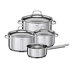 RÖSLE ELEGANCE Topfset 4-tlg., 3 hochwertige Töpfe und 1 Stielkasserolle im...