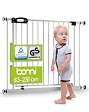 BOMI TÜV GS Siegel Schutzgitter XXL Merle | Ohne Bohren | 90° Stop | Schließt...