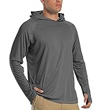 TACVASEN Herren Sonnenschutz Hoodie Sommer Atmungsaktiv Langarmshirts UPF 50+...