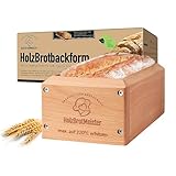 Wave Brands Brotbackform aus Holz I schadstofffrei | Original HOLZBROTMEISTER |...
