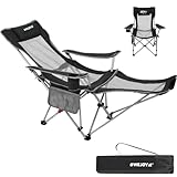#WEJOY 2-in-1 Campingstuhl Faltbar, Strandstuhl mit Verstellbarer Rückenlehne &...