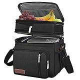 MIYCOO Kühltasche Lunchtasche für Männer und Frauen - Doppeldecker...