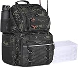FRETHIND Angelrucksack mit 4 Boxen 50L Angeltasche mit Kühlfach & Rutenhalter...